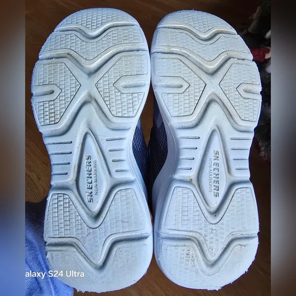 Skechers S-Lights Tri-Namics Toddler Kids Adjustable Strap/Bungee Lace, Sz 12 - Picture 7 of 8